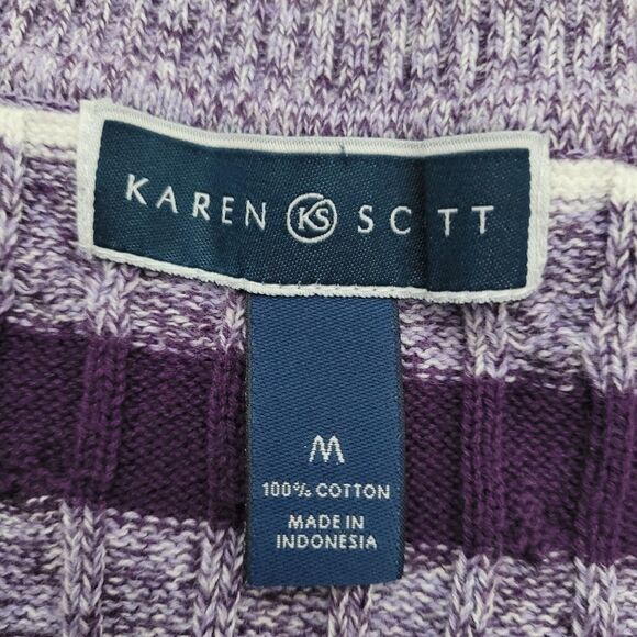 Karen Scott Striped Sweater‎ - Picture 3 of 3